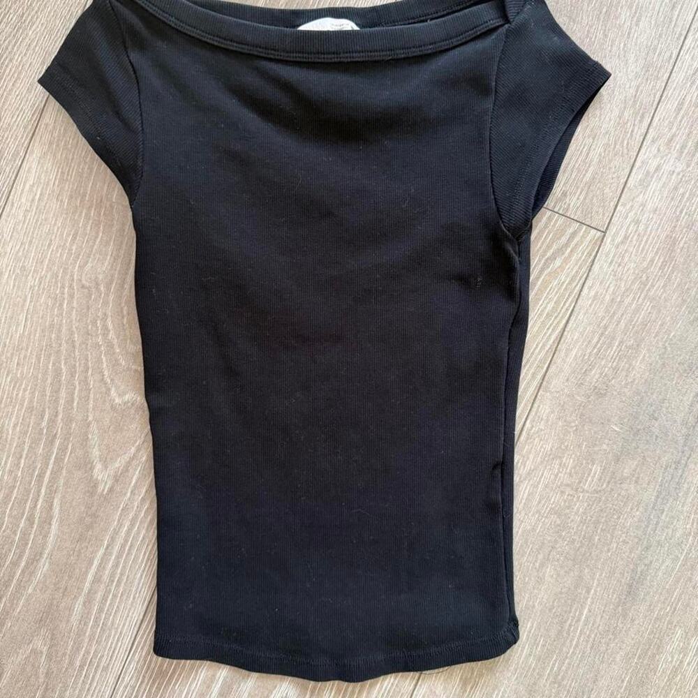 Zara black fitted top